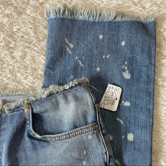 Free People NWT The Cropped Bootcut Bleached Size 25 - Picture 5 of 11